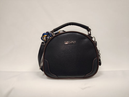 halols Women's Leather Crossbody Bag Small Soft Three-Zip Shoulder Handbag with Adjustable Strap