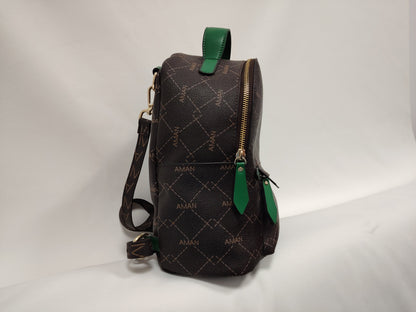 halols Mini genuine leather backpack, fashionable cowhide crossbody small bag